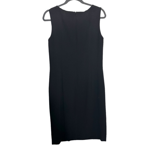Talbots Black Knee Length Shift Dress Size 8 New with tags Career Work Formal - Picture 2 of 6